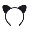Diadema Linda Orejas de Gato Negras de Terciopelo Ala Ancha Súper Linda Tocado para Adultos Diadema para Fiesta de Vacaciones Accesorios para el Cabello Femenino