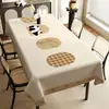 Toalha de Mesa de PVC Desenho Animado Impermeável à Prova de Óleo Resistente ao Calor Lavável Estilo Ins Tendência Retangular para Mesa de Jantar Capa para Mesa de Centro de Casa