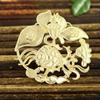 Colgante de hoja de loto y carpa de cobre fundido nuevo Zhongxing, material para horquilla de pelo retro, tocado, accesorios de joyería