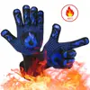 Comércio exterior aramid 500 800 graus forno de churrasco luvas de alta temperatura isolamento térmico anti-queimadura Micro-ondas Luvas de Churrasco pronta entrega