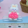 Acessórios fofos de desenho animado de menina coelha menina urso acessórios de resina atacado grampo de cabelo diy acessórios de elástico de cabelo