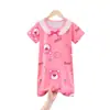 Pijama de Niña de Verano al por Mayor Estilo Princesa Kuromi Vestido de Pijama Dibujos Animados Lindo Delgado
