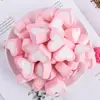 Marshmallow Colorido em Massa em Forma de Coração Rosa em Forma de Coração Arco-Íris Cilíndrico Bolo Sobremesa Pacote de Assar