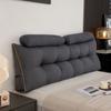 Almofada de Cabeceira de Luxo 2025 Nova Triangular Grande Encosto Cama Tatame Bolsa Macia Almofada Lombar Removível e Lavável
