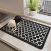 Alfombrilla de drenaje para fregadero de cocina al por mayor transfronteriza, alfombrilla absorbente de agua y aceite para mesa de comedor, alfombrilla antideslizante de tierra de diatomeas, alfombrilla de aislamiento térmico para encimera de cafetera