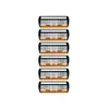 Navaja de afeitar manual de seis capas, mango de metal de lujo ligero, afeitadora para hombre, afeitadora facial, venta al por mayor en stock transfronterizo