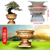 Molde para Vaso de Flor Redondo de Cimento, Modelo de Vaso de Flor Plástico Caseiro, Gabarito para Vaso de Bonsai com Injeção de Concreto no Local
