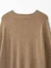Ropa de mujer de venta caliente transfronteriza en Amazon para el otoño de 2026: Suéter de punto holgado de manga larga para mujer, con cuello en V, estampado de rombos retro y bloques de color.