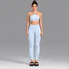 Conjunto de Fitness a Rayas de Bloques de Color Transfronterizo Chaleco Deportivo para Correr al Aire Libre Conjunto de Top Casual para Yoga Pilates