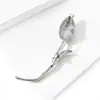 Elegante y Estilizado Broche de Tulipan Liso para Mujer, de Moda y de Alta Gama, Adecuado para Trajes y Cheongsams: Br5896