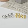 Aretes Brillantes de Plata Esterlina S925 Diseño Simple 2024 Nuevos Aretes para Hombre y Mujer Ropa de Trabajo Elegante