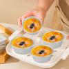 Taza de Pudín Espesada de Aluminio, Molde Redondo Simple para Muffin y Pastel Pequeño, Taza de Pudín, Molde de Tarta de Una Pieza Moldeada