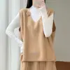 Outono/Inverno Roupa Exterior Colete 100% Lã Mercerizada para Mulheres Cardigan Externo Tricô Flores 3D Solto Preguiçoso Colete Suéter