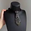 Corbata de Encaje Oscuro con Borlas, Retro, Versátil, de Alta Gama, a la Moda, Elegante, Accesorios de Pajarita de Nicho para Mujeres