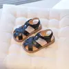 Nuevas Sandalias de Verano 2025 para Niñas de Preescolar y Escolares, Zapatos de Princesa Casuales Huecos Transpirables para Niños, Zapatos de Estilo Retro Romano