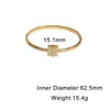 Pulsera de Acero Inoxidable Estilo Europeo y Americano para Mujer, Sencilla y de Alta Gama, Chapada en Oro, No se Desvanece, Incrustada con Diamantes, Diseño Geométrico, Pulsera de Acero de Titanio de Lujo Ligero
