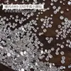 Acessórios de arte para unhas redondos de corte 33 brancos no atacado, strass redondos K9 super brilhantes de fundo chato, decoração mista para unhas