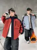 Chaqueta cortavientos para niño, nuevo estilo 2026, chaqueta con capucha acolchada y gruesa para niños mayores, abrigo de invierno cortavientos y cálido para trabajo