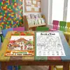 Compra direta transfronteiriça de 10 folhas/pacote de pôsteres para colorir com tema vulcão, livros divertidos de desenho de exploração, papel para colorir infantil