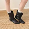 Botines Cortos Versátiles, Cómodos, Adelgazantes, de Moda Perezosa para Mujer 2026 Otoño/Invierno Nuevo Estilo Retro, Geniales, Atractivos, con Estilo, Botas de Motocicleta