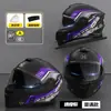 Casco Eléctrico Certificado 3C/Dot para Mujeres, Casco Integral de Moto Cálido de Invierno para Hombres, Seguridad Universal para Motocicleta al por Mayor
