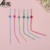 Pequeño Nudo de Hilo de Jade Nudo Chino Colgante con Borla Adorno Lanyard para Unidad USB Empaque Caja de Regalo Bolsa de Té DIY Venta Directa del Fabricante