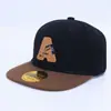 Gorras de Hip-Hop para Niños al por Mayor Transfronterizas Bloques de Color Casual Letra a Gorra de Béisbol Guardería Performance de Street Dance Gorra Elegante