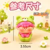 Color Sólido Oso Pequeño Li Si Giratorio Resina Mini Figura Accesorios DIY Muñeca Linda Accesorios Colgante de Celebridad de Internet