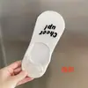 Calcetines tobilleros de letras para mujer, verano, finos, estilo ins, moda japonesa universitaria, simples, combinan con todo, calcetines invisibles para mujer, cortos, absorbentes de sudor