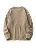 Sudadera Japonesa de Felpa Pesada con Cuello Redondo para Hombre Otoño e Invierno Nuevo Jersey Grueso Cálido Chaqueta Casual Holgada Top de Moda