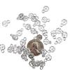 Accesorios de joyería DIY CCB plata color oro K colgante de trébol de cuatro hojas hueco pulsera aretes material de trébol de cuatro hojas al por mayor