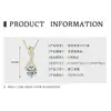 Collar de flor de moissanita alienígena pequeño fresco alto sentido plata de ley s925 colgante de flor de cinco flores comercio exterior nuevo
