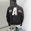 Chaqueta de Béisbol Bordada Estilo Americano Nueva para Hombre Primavera y Otoño, Chaqueta Bomber Versátil de Corte Holgado de Moda