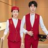 Bar KTV garçom roupas de trabalho profissional colete terno masculino e feminino restaurante chinês água bar recepção roupas de trabalho