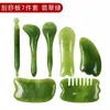 Tabla Gua Sha para Uso en Todo el Cuerpo, Herramienta Facial de Belleza con Forma de Cuerno, Palo Masajeador de Ojos, Tabla Raspadora Facial, Herramienta de Lifting para Hombros, Cuello y Espalda