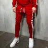 Nuevos pantalones deportivos y casuales para hombre, de exterior, a rayas, color liso
