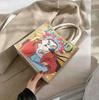 Bolso pequeño de lino para mujer, nuevo estilo coreano 2024, bolso de lona de lino y algodón, bolso informal de moda para estudiantes universitarios.