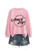 De hijo hacia arriba mamá de Amazon eBay sitio independiente casual simple sudadera de cuello redondo de otoño e invierno para mujer