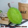 Modelo de Almohada Dorada de Durian Fruta Plástica Falsa Decoración de Exhibición de Tienda de Durian Adorno Colgante Atrezo para Fotografía