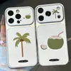 Diseño sencillo de palmera, adecuado para fundas de teléfono Apple 17 Pro Max, con un tema veraniego fresco, también disponible para teléfonos Huawei, Xiaomi y Vivo, con una gran ventana de visualización