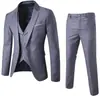 Terno Casual Masculino Transfronteiriço, Jaqueta de Noivo, Terno Masculino, Terno Masculino, Terno de Três Peças, Terno Plus Size para Comércio Exterior