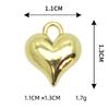 Joyería de aleación coreana, accesorios de galvanoplastia DIY, colgante de collar y pulsera con forma de corazón, venta al por mayor transfronteriza