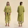 Pijama Yaoting Europeia e Americana Nova Cetim Tamanho Grande para Mulheres Primavera e Outono Fina Manga Longa Camisola Longa Roupa de Casa Wp5021