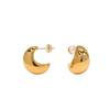 Pendientes de Gota de Agua en Forma de C para Mujer, Estilo Europeo, Hermosas Joyas Estilo Ins, Pendientes Dorados, Corazón de Lujo Ligero