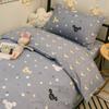 A6L Algodón Dormitorio Estudiantil Juego de Tres Piezas Cama Superior e Inferior Ropa de Cama 100 Sábana Funda de Edredón Juego de Seis Piezas Edredón