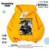 Sudadera con Capucha y Forro Polar de Acción Delta Game Weilong Periférica, Estilo Otoño e Invierno, Sudadera con Capucha Chaqueta Unisex para Estudiante, Ropa Infantil