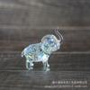 Elefante de cristal para llevar al por mayor, pequeño animal de escritorio, joyería de oficina, regalo, elefante de color AB, adornos de elefante de jade de cristal
