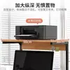 Mesa de computador com luz, monitor, mesa de computador, prateleira de mesa, armazenamento de mesa, suporte para impressora