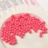 Pintura Acrílica Color Macarrón Cuentas Redondas DIY Accesorios Tejidos a Mano Material para Hacer Joyería con Cuentas Paquete