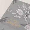 Caixa de Presente Personalizada com Tampa Flip em Veludo Estampado, Caixa de Presente de Joias de Alta Qualidade com Camada Dupla, Caixa de Embalagem para Cosméticos e Produtos de Skincare
